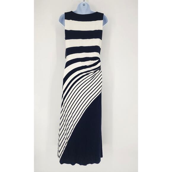 Soft Surroundings Vela Infinity Striped Maxi Dress Navy/White NWT Petite S - Picture 15 of 15